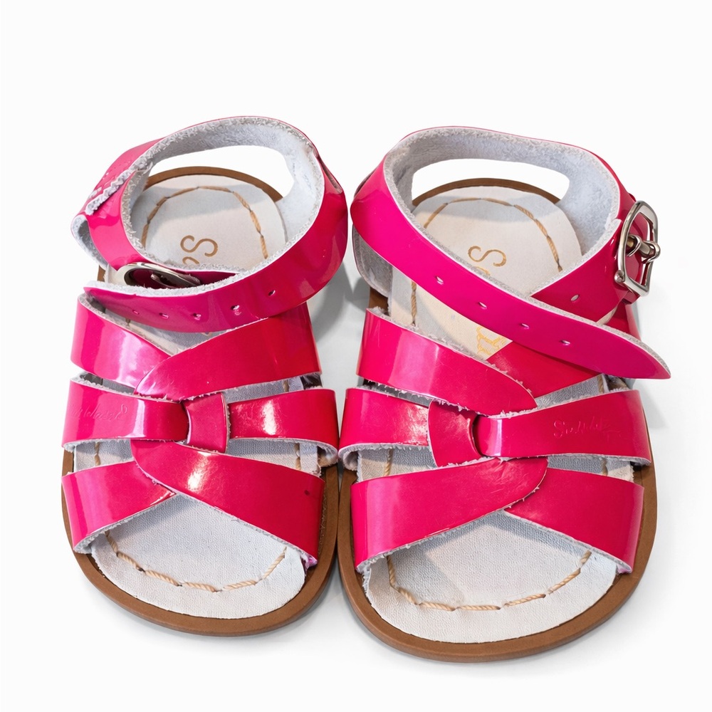 🌸 Salt-Water Original Leather Sandals | Pink | Toddler Size 3 | NWOT